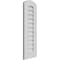 Ekena Millwork Arch Top Surface Mount PVC Gable Vent: Functional, w/ 3-1/2"W x 1"P Standard Frame, 12"W x 36"H GVPAR12X3601SF - alternate 2